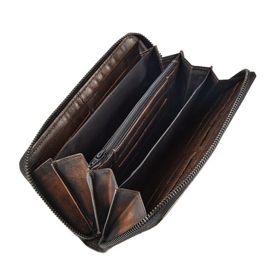 Greenburry Destressed Portfel Ochrona RFID Skórzany 19 cm