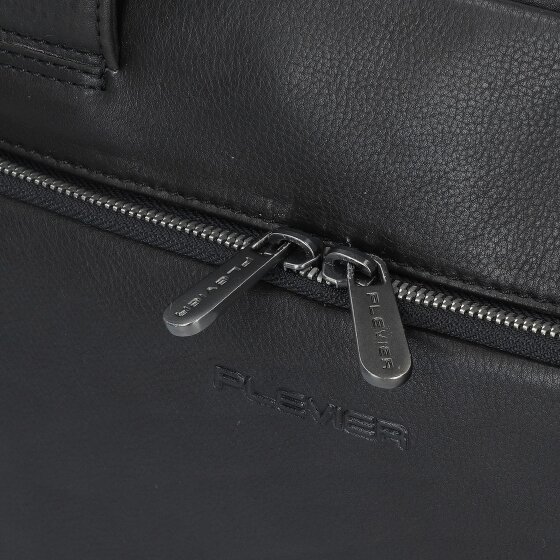 Plevier Vintage Larry Teczka Skórzany 40 cm Komora na laptopa