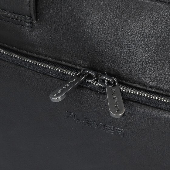 Plevier Vintage Larry Teczka Skórzany 40 cm Komora na laptopa