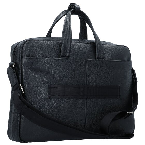 Piquadro Teczka skórzana 44 cm przegroda na laptopa