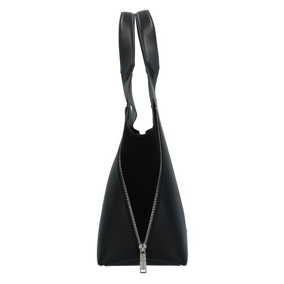 Karl Lagerfeld Hardware Shopper Bag Skórzany 34 cm z plisą rozprężną