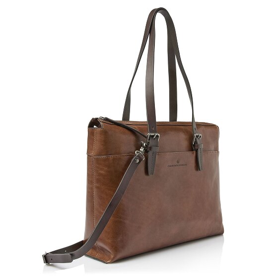 Castelijn & Beerens Rien Torba na ramię Ochrona RFID Skóra 40 cm Komora na laptopa