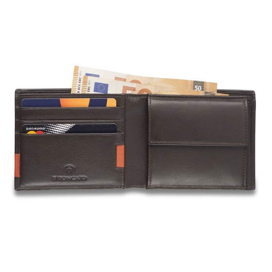 Roncato Monaco Portfel Ochrona RFID Skórzany 9 cm