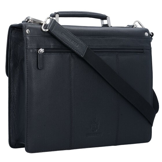Leonhard Heyden Berlińska teczka skórzana 38 cm przegroda na laptopa