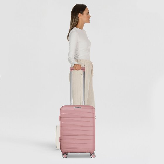 Franky London 4 kółka Walizka kabinowy S 55 cm z plisą rozprężną