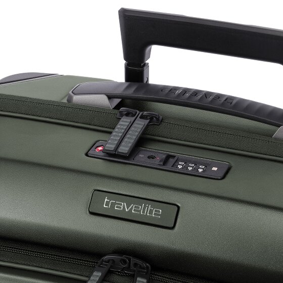 Travelite Millennium 4 kółka Walizka kabinowa 55 cm Komora na laptopa