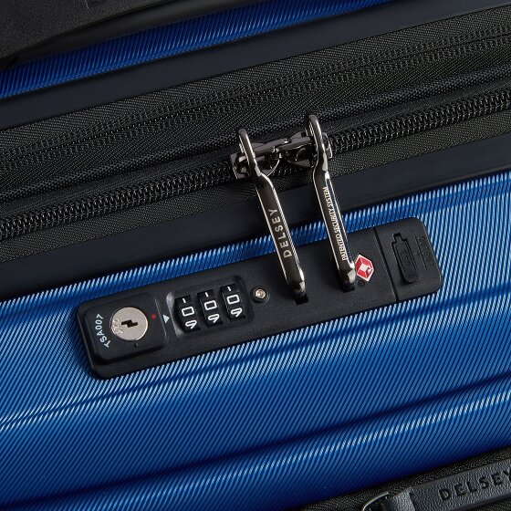 Delsey Paris 4-kołowy wózek kabinowy Shadow 5.0 z przegrodą na laptopa 55 cm i rozszerzaną plisą