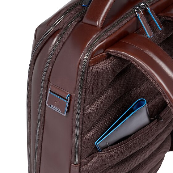 Piquadro Blue Square Plecak Skórzany 42 cm Komora na laptopa