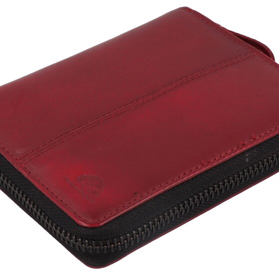 Greenburry Destressed Portfel Ochrona RFID Skórzany 13 cm