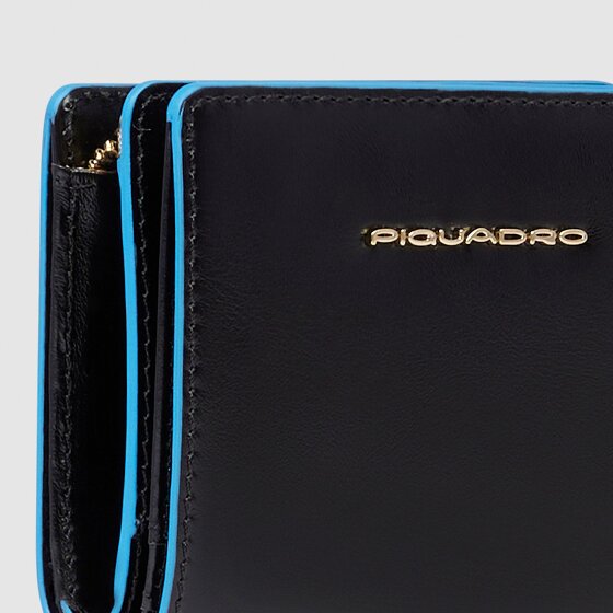 Piquadro Blue Square Portfel Ochrona RFID Skórzany 11 cm