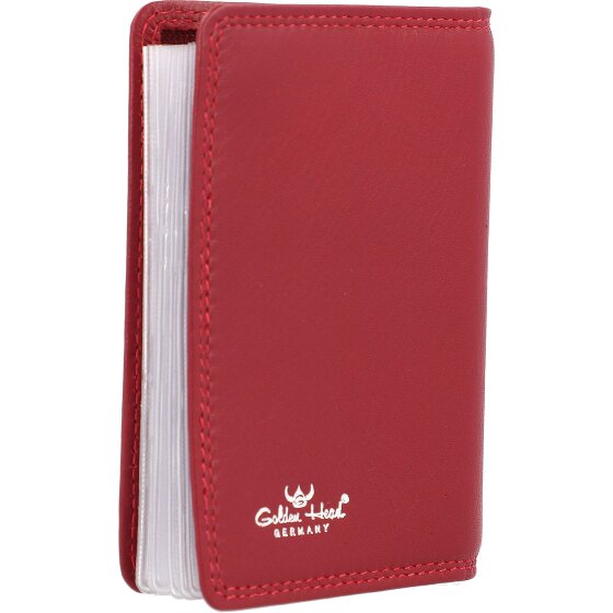 Golden Head Polo Skórzane etui na karty kredytowe RFID 7 cm