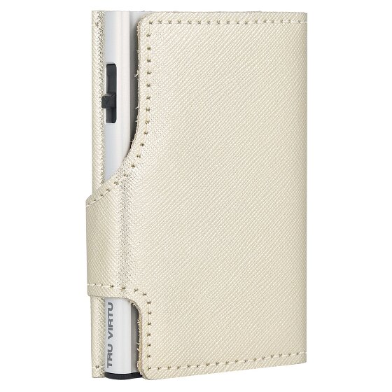 Tru Virtu Click & Slide Etui na karty kredytowe Ochrona RFID Skóra 6.5 cm