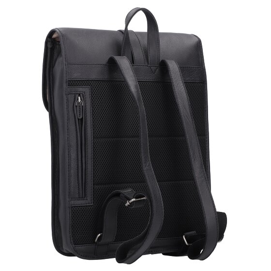 Castelijn & Beerens Skórzany plecak Carisma RFID z przegrodą na laptopa 41 cm