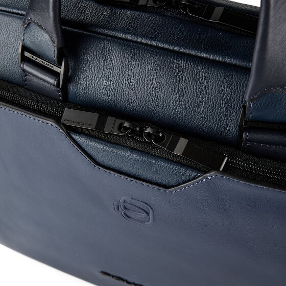 Piquadro Ael Teczka Skórzany 37 cm Komora na laptopa