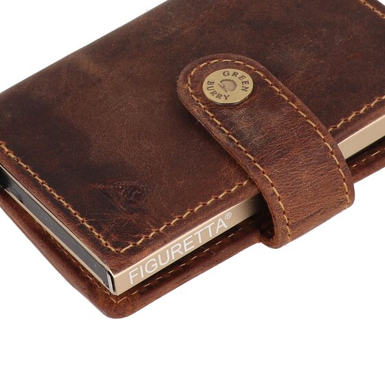 Greenburry Vintage Portfel Ochrona RFID Skórzany 7.5 cm