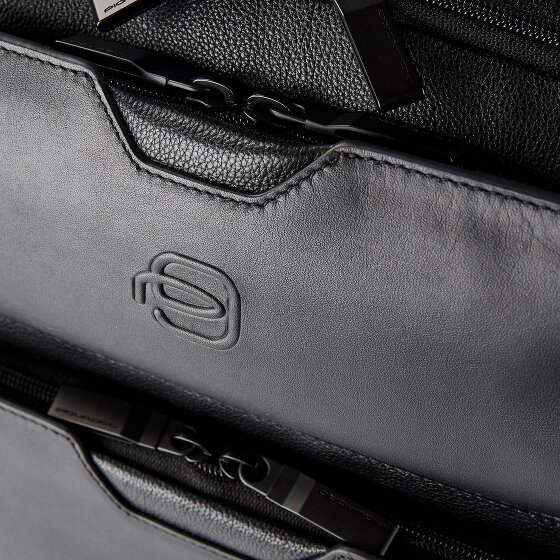 Piquadro Ael Plecak Skórzany 37 cm Komora na laptopa