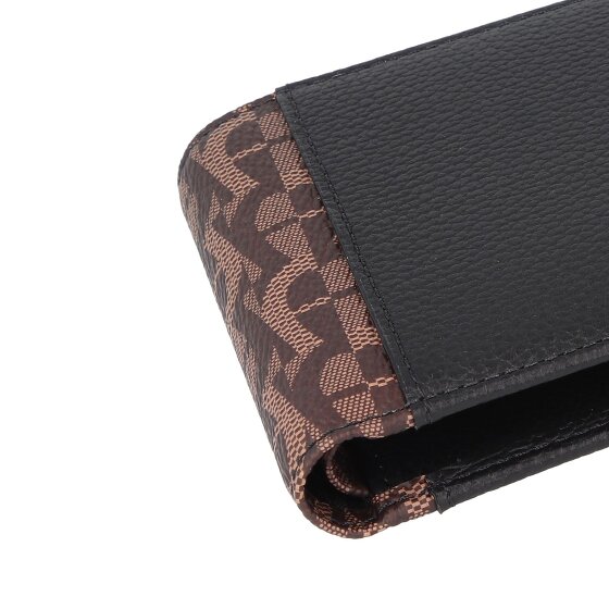 AIGNER Skórzany portfel z logo RFID 11 cm
