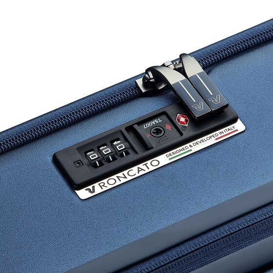 Roncato 4-kołowy wózek kabinowy Florence 55 cm z rozkładaną kieszenią na laptopa