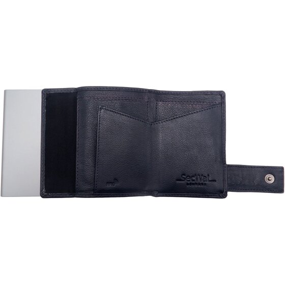 SecWal Etui na karty kredytowe SecWal 1 Skórzany portfel RFID 9 cm