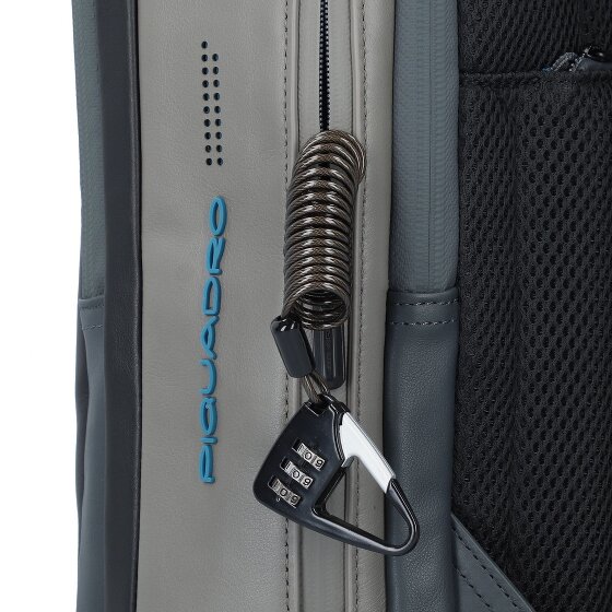 Piquadro Skórzany plecak Urban 41 cm z przegrodą na laptopa