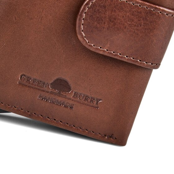 Greenburry Newport Portfel Ochrona RFID Skóra 9.5 cm