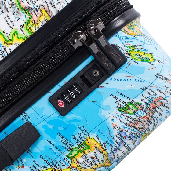 Heys Black Camo 4 kółka Walizka M 66 cm z plisą rozprężną