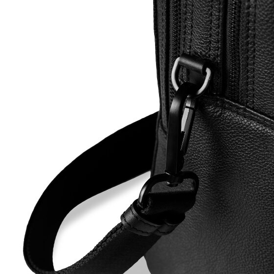 bugatti Black Teczka Skórzany 38 cm Komora na laptopa