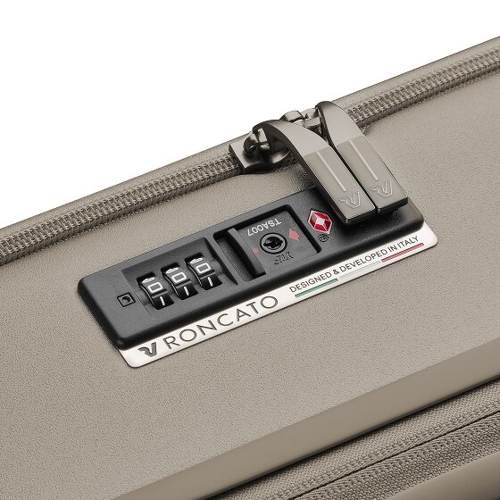 Roncato 4-kołowy wózek kabinowy Florence 55 cm z rozkładaną kieszenią na laptopa