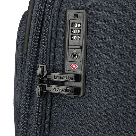 Travelite Kick Off 4 kółka Walizka M 67 cm z funkcją poszerzenia