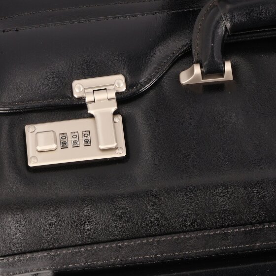 Dermata 2 kółka Walizka z pilotem Skóra 39 cm Komora na laptopa