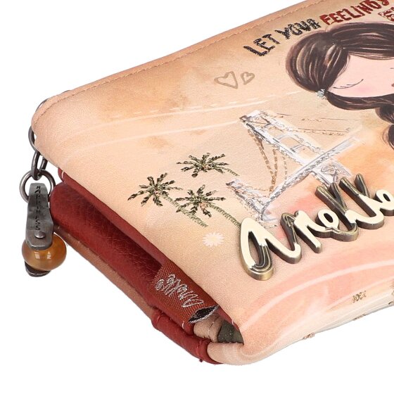 Anekke Peace & Love Portfel Ochrona RFID 17.5 cm