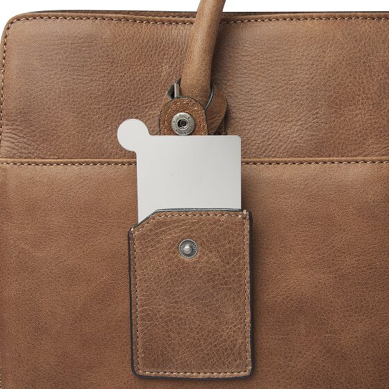 Castelijn & Beerens Carisma Shopper Bag Ochrona RFID Skórzany 41 cm Komora na laptopa