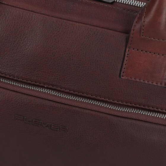 Plevier Vintage Larry Teczka Skórzany 40 cm Komora na laptopa