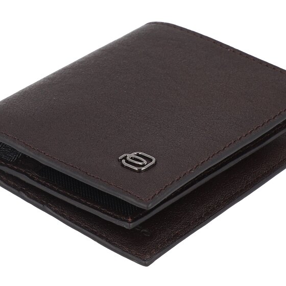 Piquadro Black Square Etui na karty kredytowe Ochrona RFID Skórzany 9 cm