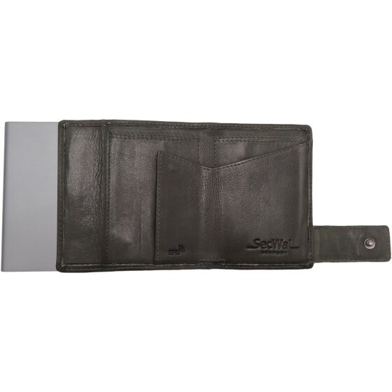 SecWal Etui na karty kredytowe SecWal 1 Skórzany portfel RFID 9 cm