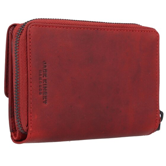 Jack Kinsky Risör Portfel Ochrona RFID Skórzany 14 cm