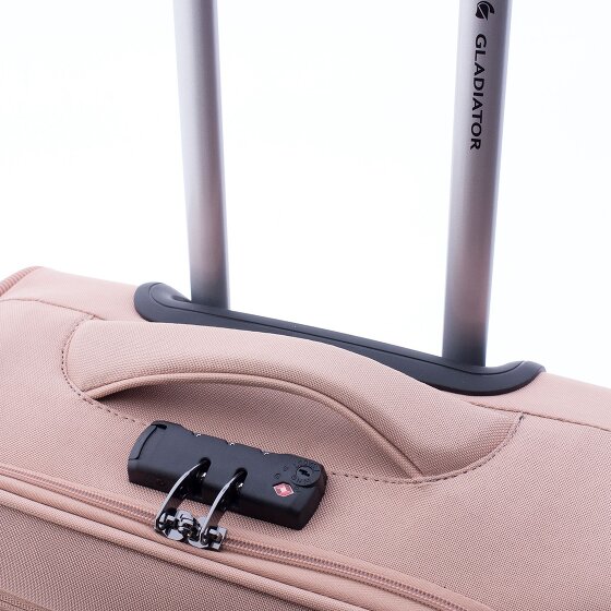 Gladiator 3700 4 kółka Walizka kabinowy 55 cm z plisą rozprężną