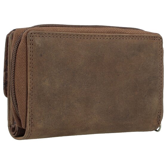Greenland Nature Portfel RFID skórzany 14 cm