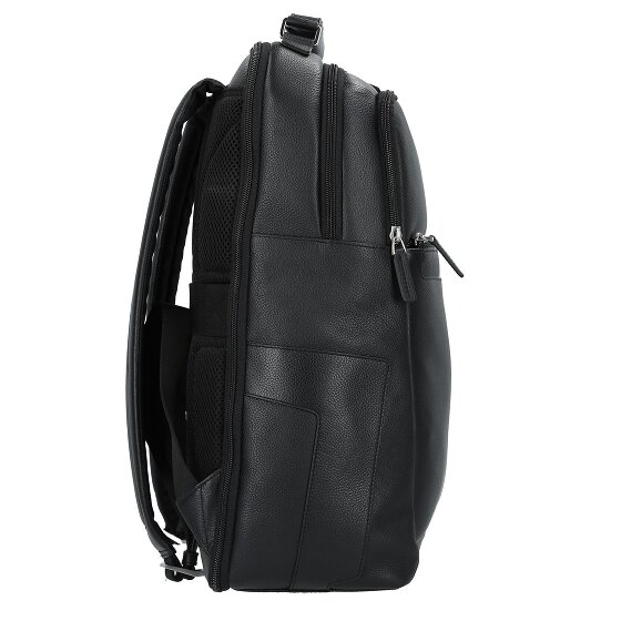 Piquadro Plecak Skórzany 43 cm Komora na laptopa
