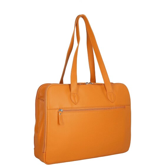 Jump Skórzana torba na ramię Uppsala z przegrodą na laptopa 40 cm
