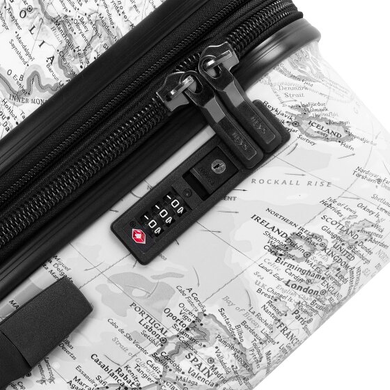 Heys Black Camo 4 kółka Walizka kabinowy S 53 cm z plisą rozprężną