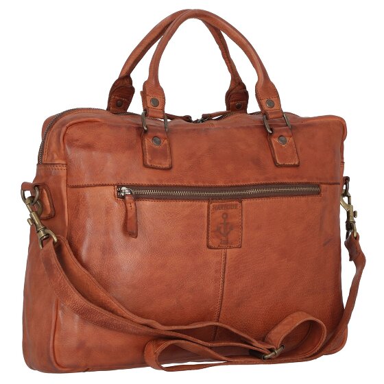Harbour 2nd Skórzana aktówka Cool Casual Aris z przegrodą na laptopa 40 cm
