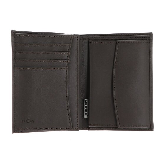 oxmox Leather Portfel Ochrona RFID Skóra 10 cm