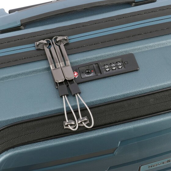 Travelite Air Base 4 kółka Walizka kabinowy 55 cm Komora na laptopa