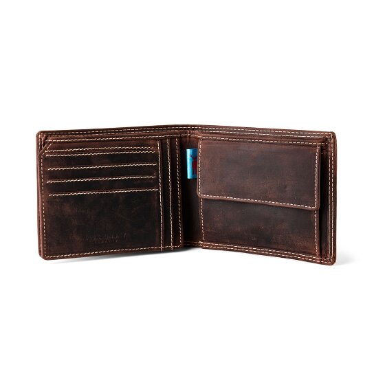 Jack Kinsky Baltimore 101 Portfel Ochrona RFID Skórzany 13 cm