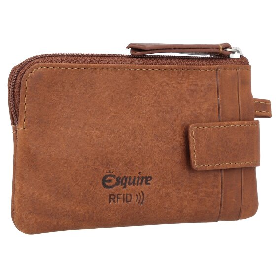 Esquire Dallas Portfel z kluczem Skórzany 13 cm