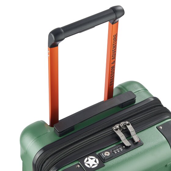 Jeep JH002B 4 kółka Walizka kabinowy XL 55 cm z plisą rozprężną