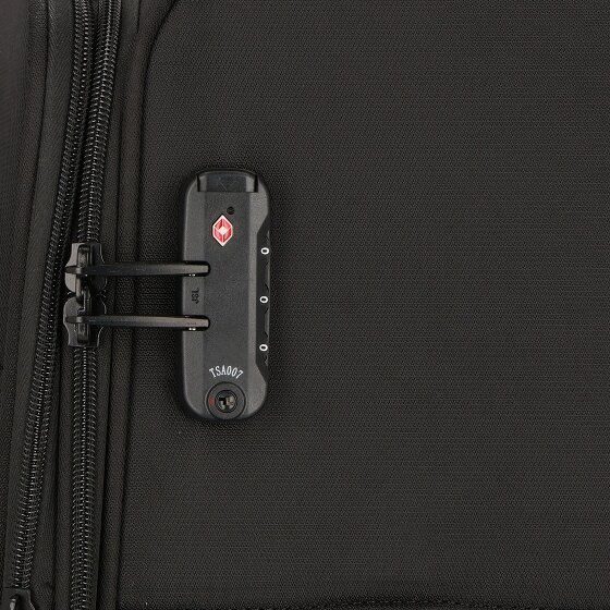 d&n Travel Line 9704 4 kółka Walizka M 68 cm z plisą rozprężną