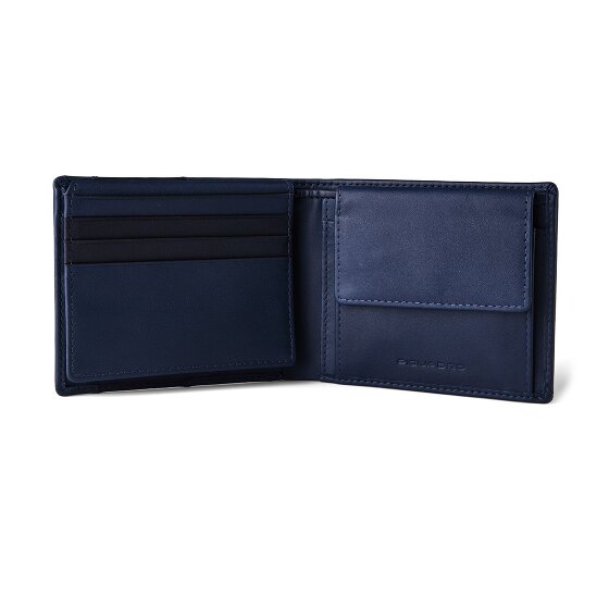 Piquadro Finn Portfel Ochrona RFID Skórzany 11 cm