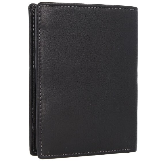 Greenland Nature Black Nappa Wallet RFID Leather 9,5 cm